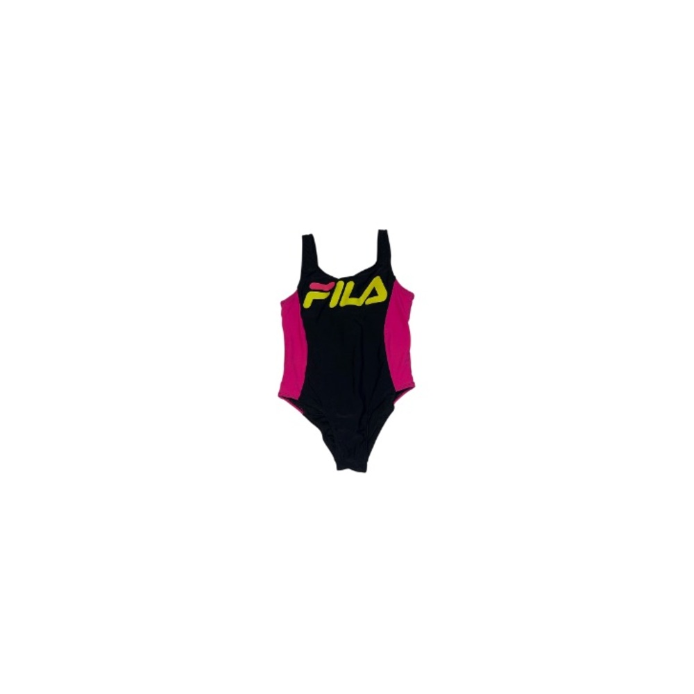 Fila Black and Neon Pink Swimsuit - Girl’s Size 14
